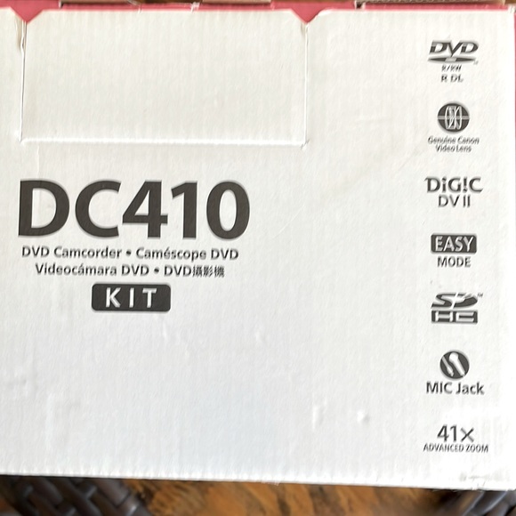 Canon digital dvd camcorder 2000X small silver like new been used one time